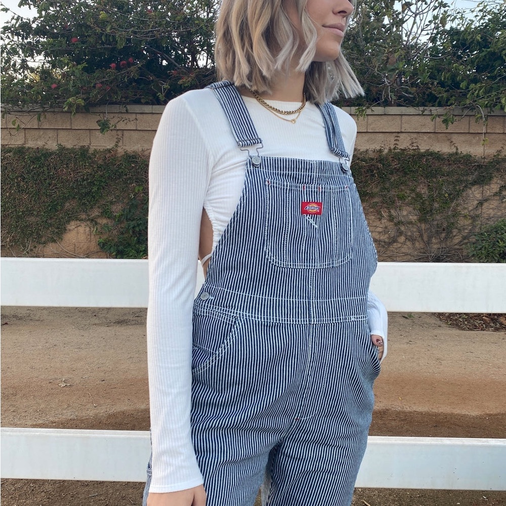 Dickies Railroad stripe Overalls - Small